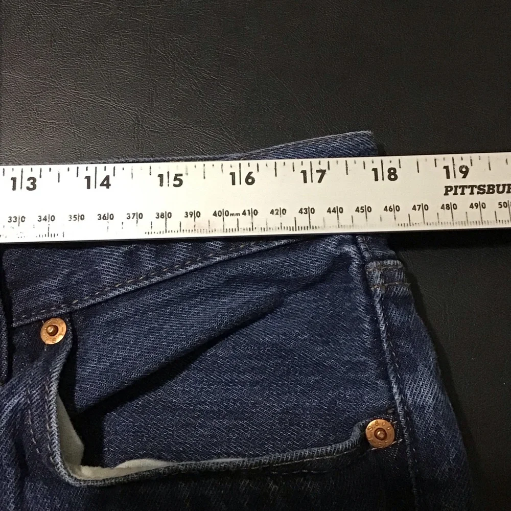 Levi's 501 Button Fly Jeans Dark Wash Straight Men's 36 X 32